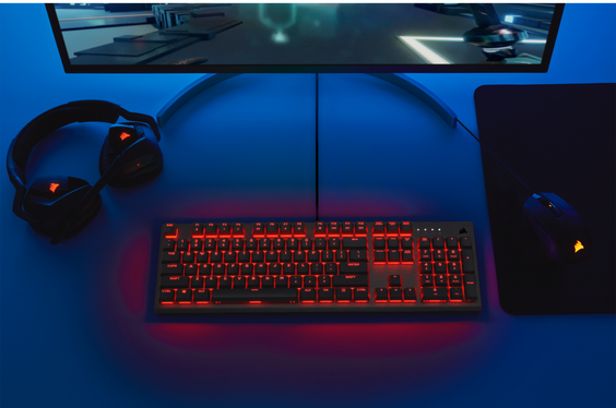 Bàn phím Corsair K60 PRO-Mx VIOLA-Red Led/CH-910D029-NA